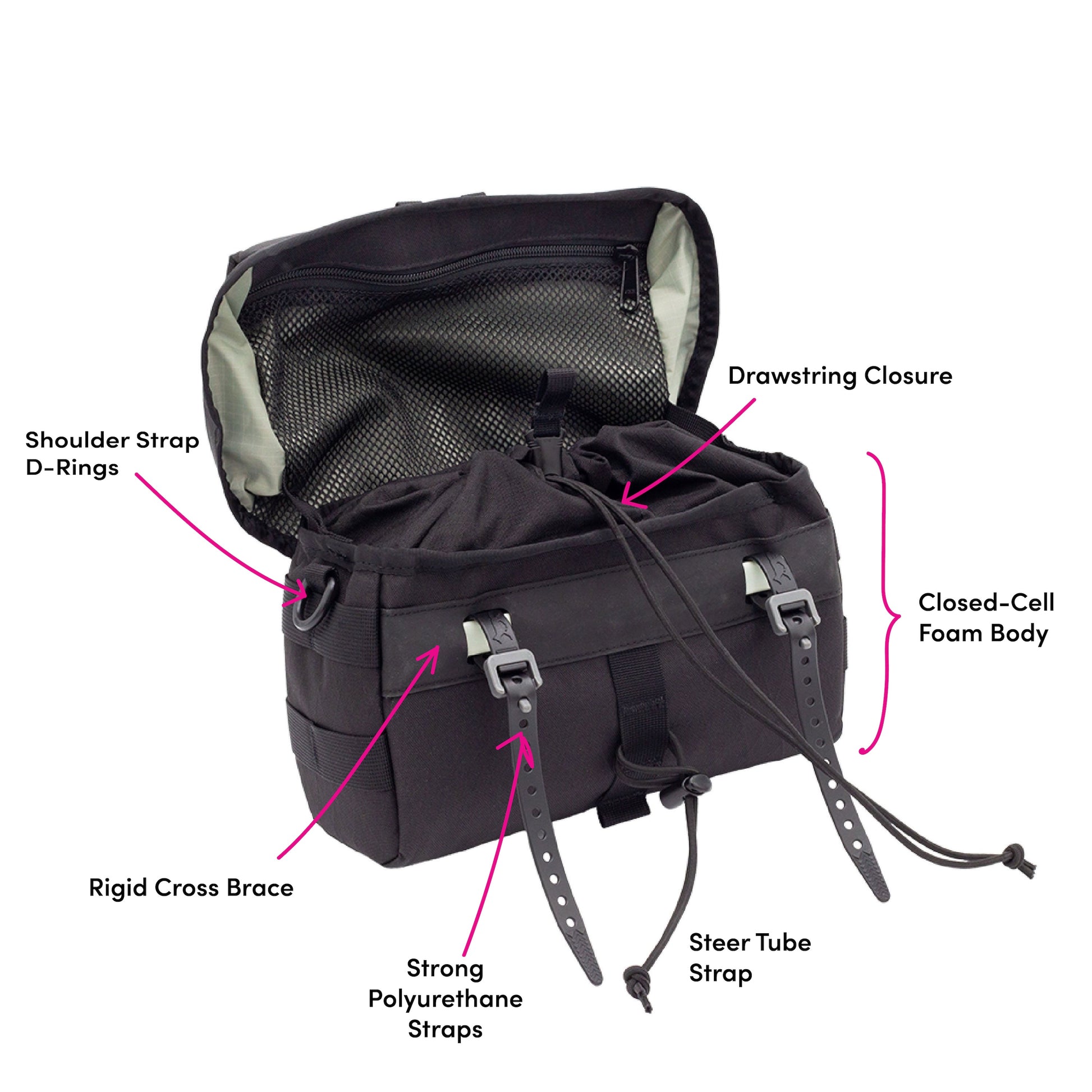 Achetez des Basil Move Sac De Guidon 7-8L - Noir chez HBS Achetez des Basil Move Sac De Guidon 7-8L - Noir chez HBS